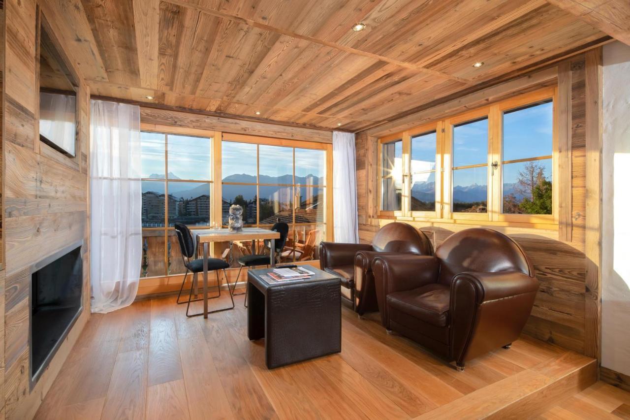 Hostellerie Du Pas De L'Ours "Relais Et Chateaux" Crans-Montana Exterior foto