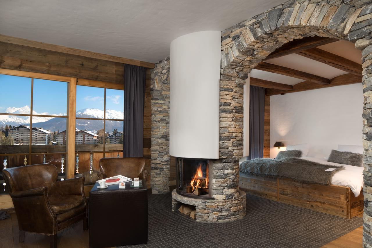 Hostellerie Du Pas De L'Ours "Relais Et Chateaux" Crans-Montana Exterior foto