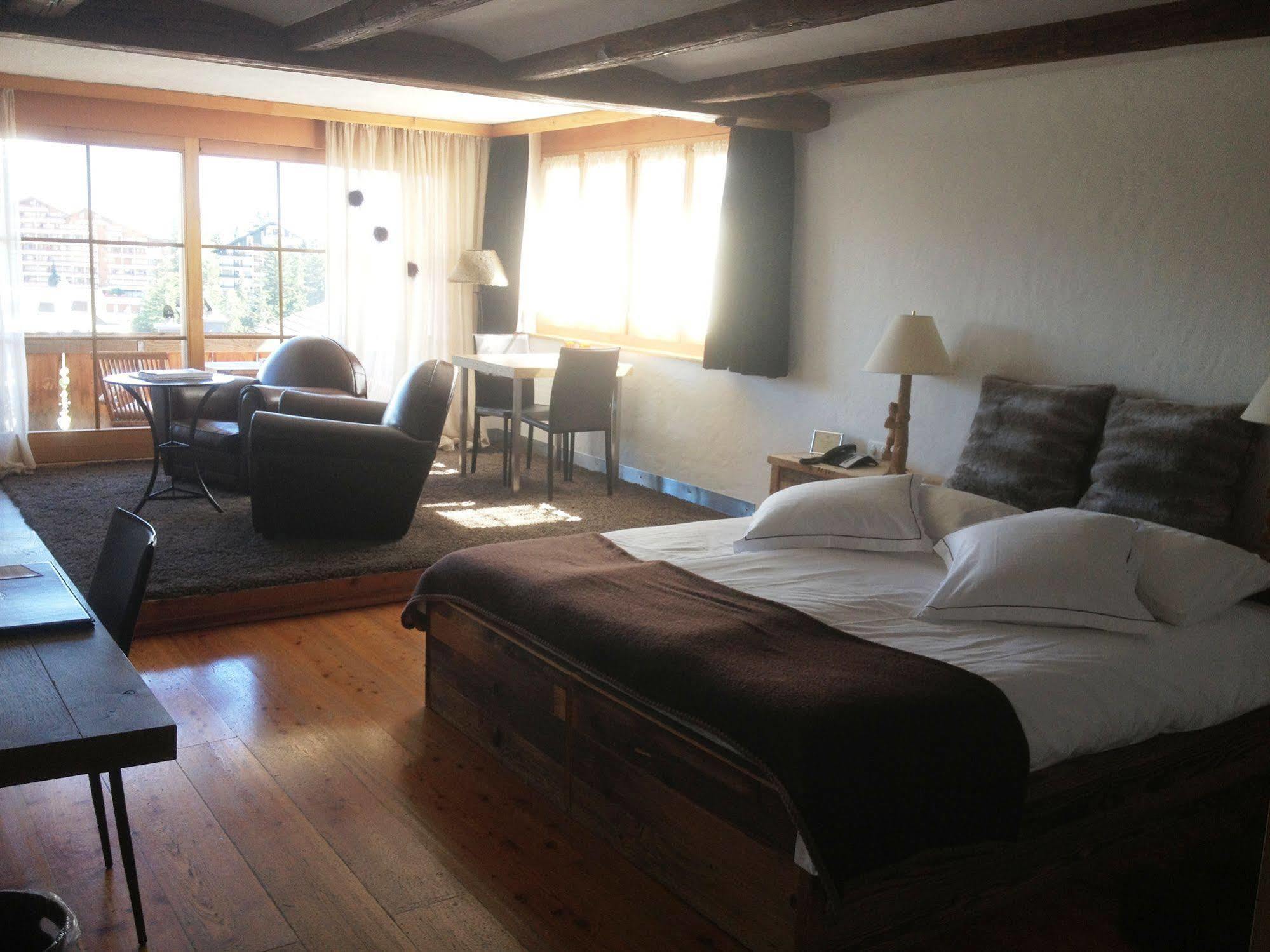 Hostellerie Du Pas De L'Ours "Relais Et Chateaux" Crans-Montana Exterior foto