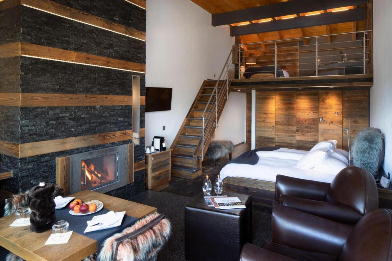 Hostellerie Du Pas De L'Ours "Relais Et Chateaux" Crans-Montana Exterior foto